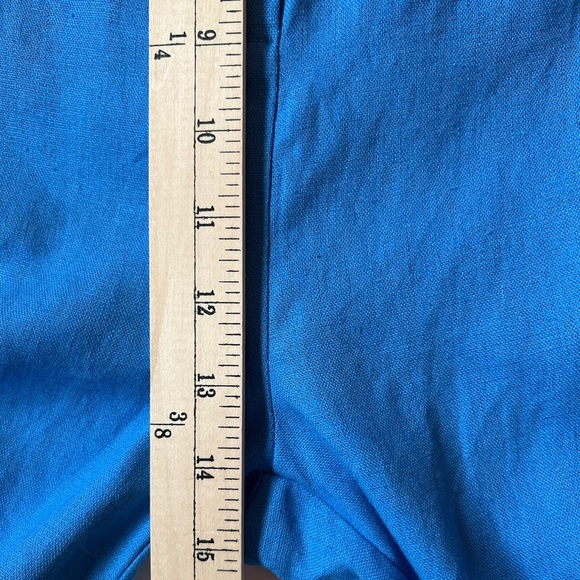 Jason Wu Linen Cropped Blazer Pant Suit Braided Trim Blue Women Size 1… - Picture 15 of 16